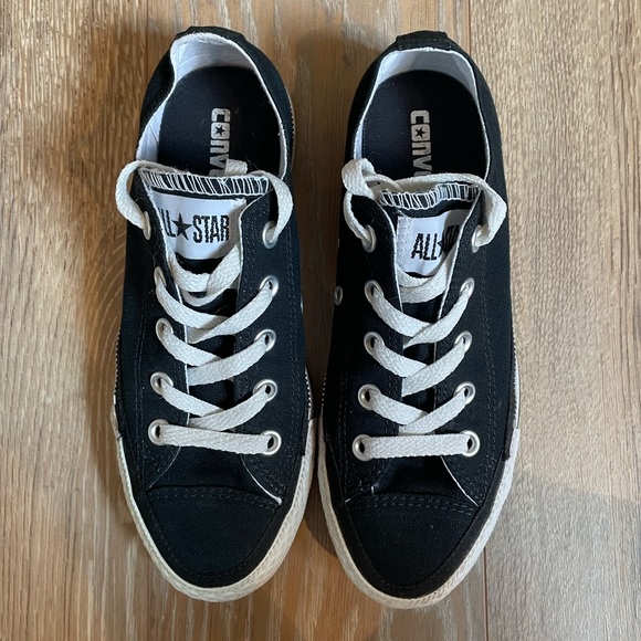 Rare Converse All Star Low Top Zipper Trim / Canvas - Picture 1 of 6